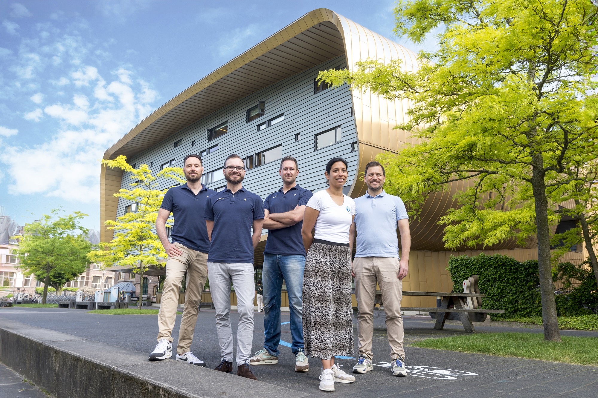 Fabian Debats, Bastiaan Hofsteenge, Stefan Vogelzang, Lusanne Tehupuring en Janniko Georgiadis